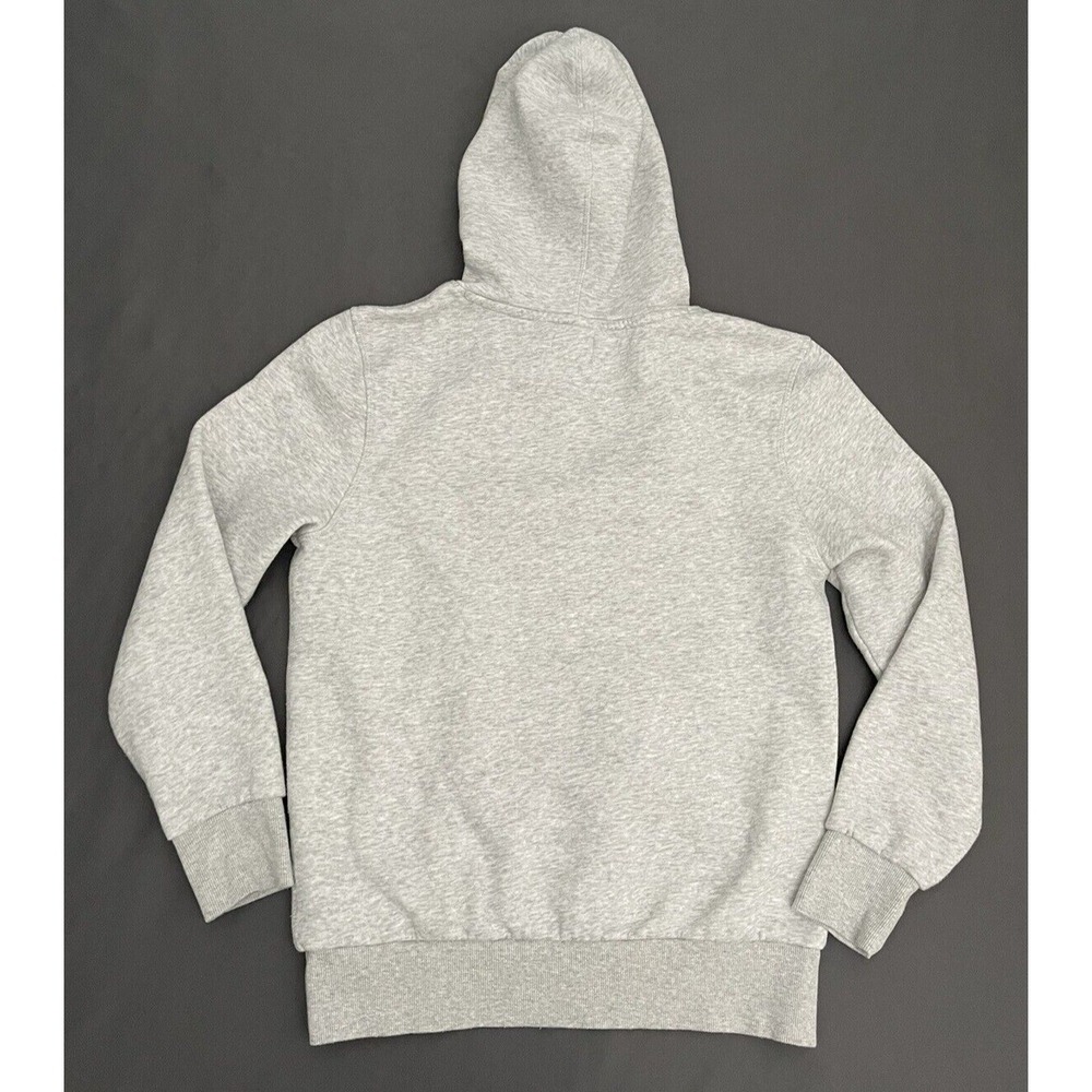 Hurley Womens Small Hoodie Sweater Gray Long Sleeve Pullover Logo Front Pocket - Picture 10 of 13